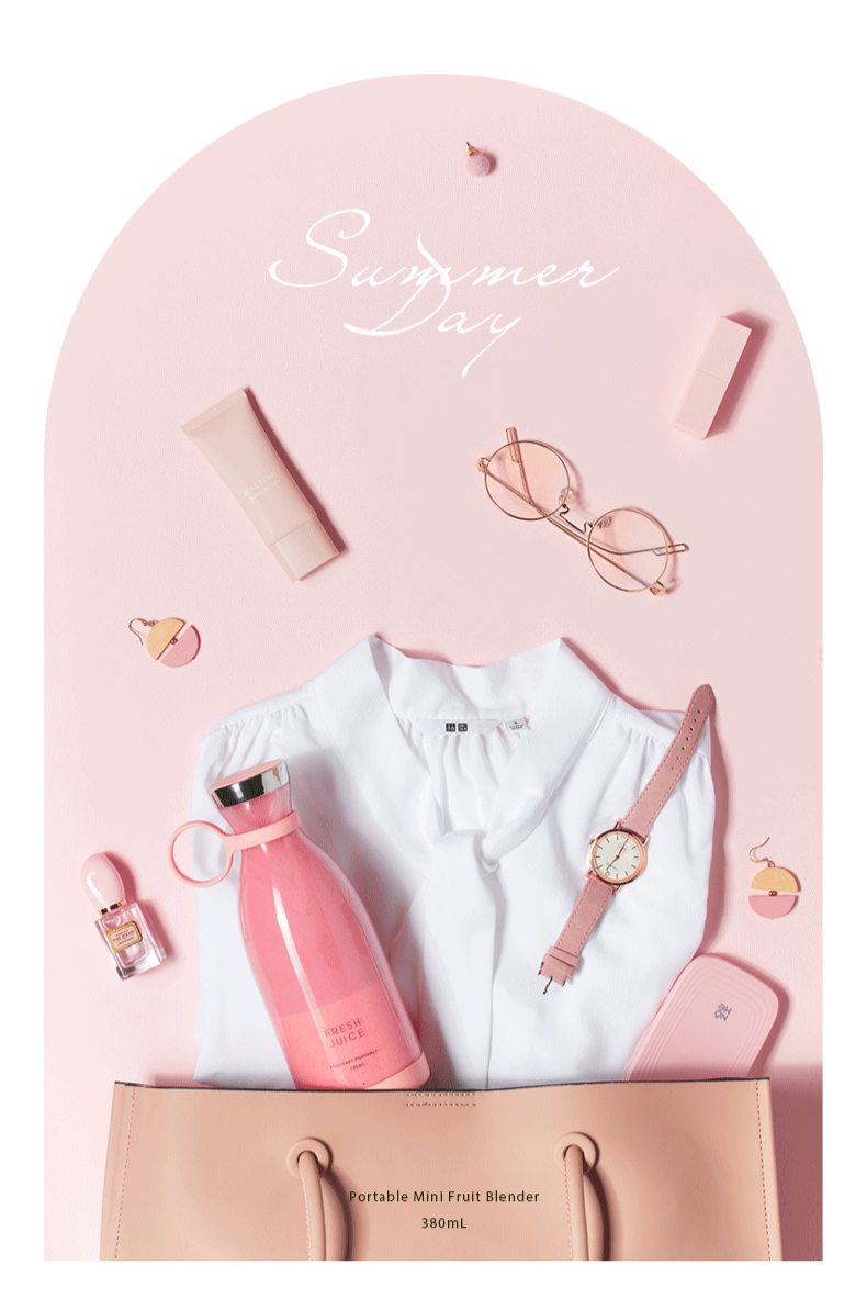 SerenaGlow™ – Portable Mini Blender for Smoothies, Travel & Wellness